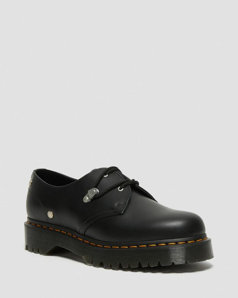 Zapatos Oxford Dr Martens 1461 Bex Stud Cuero Hombre Negros | MX 226XYU